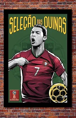 $14.95 • Buy 2018 World Cup Soccer Russia | TEAM PORTUGAL Poster | 13 X 19 Inches