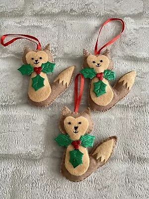 Set Of 3 Handmade Christmas Decorations • £6