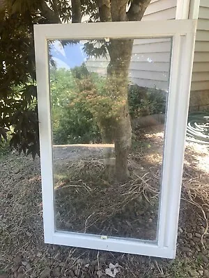 Vintage  Wedding Decor￼ Reclaimed Double Pane Window Sash 31 X 19 Frame Glass • $25.99