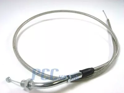 Dirt Bike 32  Throttle Cable Curve Stainless Braided Xr50 Crf50 I Cb09 • $9.99