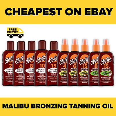 Malibu Bronzing Tanning Oil With Argan Oil Malibu Bronzing Tanning Oil Coconut • £7.99