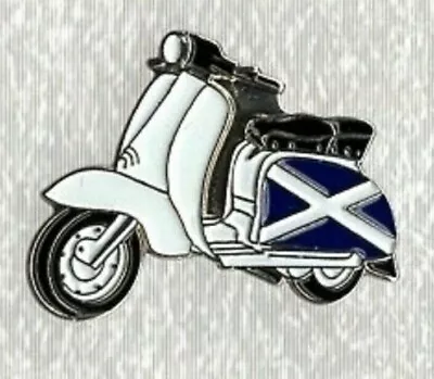 Lambretta Scooter Pin Badge. Scotland St Andrew. Metal. Enamel. Mods Scottish  • £1.60