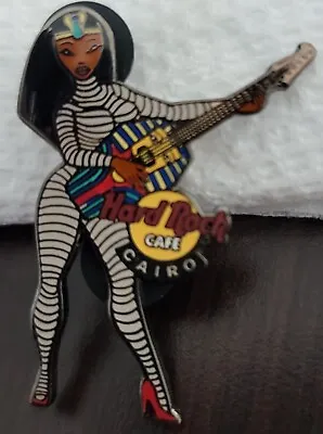 Hard Rock Cafe Cairo Sexy Mummy Girl Playing Pharaoh Guitar Pin #24292 RARE • $85