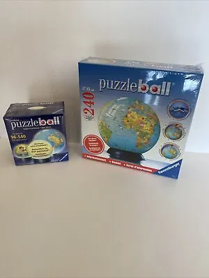 $20.99 • Buy New Ravensburger PuzzleBall 3D Globe Jigsaw Puzzle 240 Pieces With Light Stand