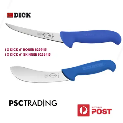 F Dick Butchers 6  Skinning Boning Knife Combo  Set • $56.90