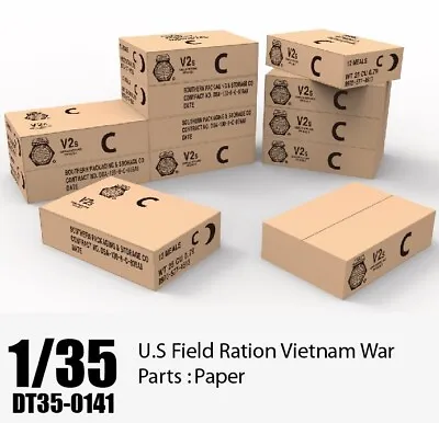 DT35141 1/35 U.S Vietnam War MCI C-Ration Cartons (Paper) • $5