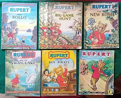 7 RUPERT ADVENTURE SERIES Nos 3 5 5 9 13 16 47 ALFRED BESTALL 1950s • £14.99