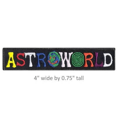 ASTROWORLD Vintage Retro Style 90s Iron On Patch Fashion Sew Theme Park Applique • $5