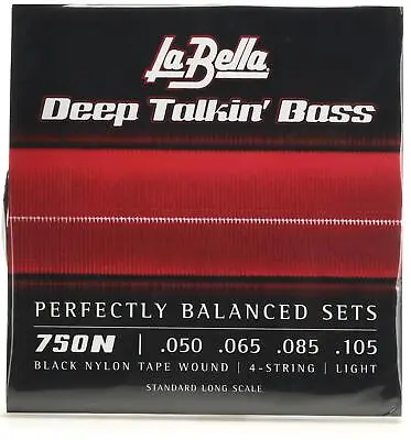 La Bella 750N Black Nylon Tapewound Bass Strings - Light • $49.99