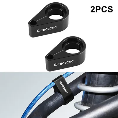 1Pair A-Arm Brake Cable Line Clamps 1  & 0.75  For Yamaha YFZ450R YFZ450X YFZ450 • $15.29