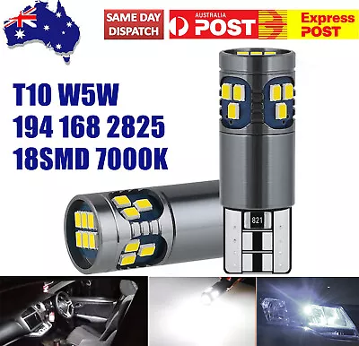 2Pc T10 W5W LED 7000K 2825 Super Bright White Car Parker License Plate Light • $8.08