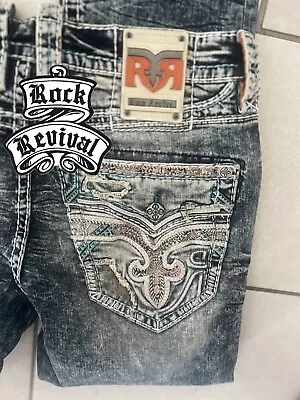 Men’s Size 34x32 Rock Revival Jeans - ALT STRAIGHT - BRAND NEW!!! • $125