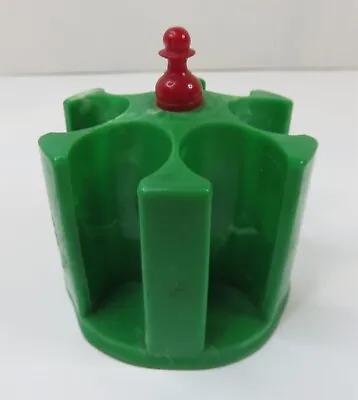 Vintage Green And White Marbeled Miniature Poker Chip Holder       (inv38782) • $13.81