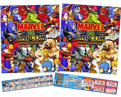Marvel Vs Capcom Arcade Side Art And Moves List • $39.95