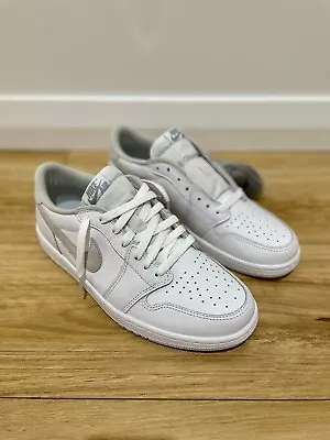 NIKE AIR JORDAN 1 LOW OG White/Particle Grey Men’s Sneaker • $80
