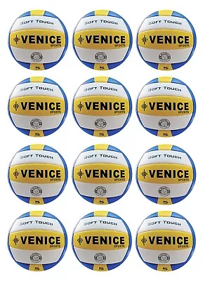 12 PACK Venice Sports Volleyball Soft Touch Official Wholesale Lots Yellow/Blue • $169.99