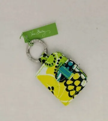 VERA BRADLEY New Mirror Mirror Keychain Lime's Up Pattern For Purse Or Bag • $10.79