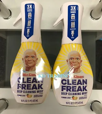 (2-pack) Mr. Clean Freak Multi Surface Deep Cleaning Mist Lemon Zest 16oz Spray • $25.95