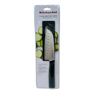 $29 • Buy KitchenAid 5 Inch Santoku Knife With Blade Cover, Black