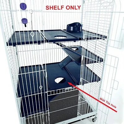 Spare Replacement Shelf For Blenheim Ferret Rat Chinchilla Cage D801 With Hole • £13.49