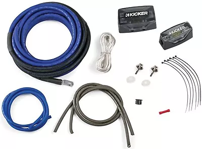 Kicker 46pkd4 Car Audio 4 Gauge P-series Dual Amplifier Installation Power Kit • $134.68