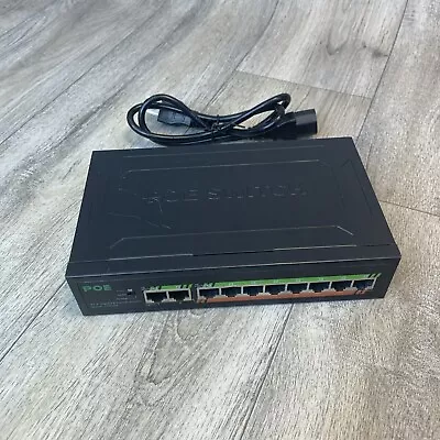 Gigabit Switch 8 Port 1000Mbps 2 Port POE 1000Mbps 52V 120W Bulit-in Power VLAN • $39.99