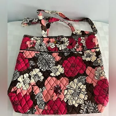 Vera Bradley *Retired* Mocha Rouge Pattern Tote Shoulder Bag • $30