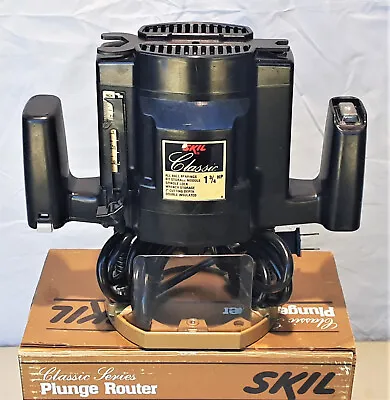 NOS Skil Classic 1-3/4 HP Plunge Router - 1/4” Collet - 1835 • $84.98