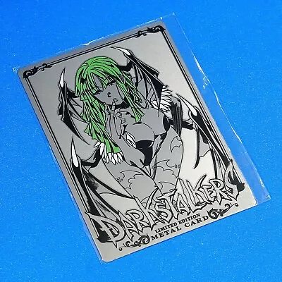 UDON Darkstalkers Morrigan Limited Edition Metal Card Collectible Capcom Mint • $225