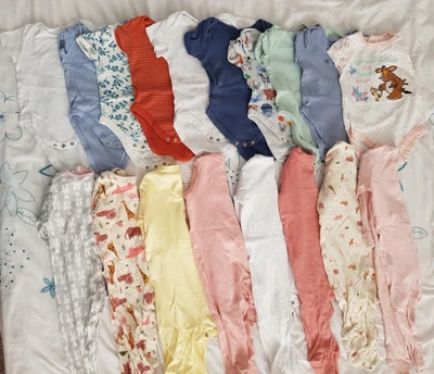£10.50 • Buy Baby Girls Clothes Bundle Age 6-9 Months Bodysuit Vests Babygrow  X18