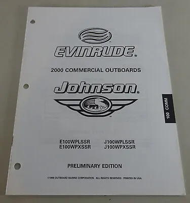 Parts Catalog Johnson Evinrude Outboard E100WPLSSR | J100WPLSSR Stand 2000 • $21.18