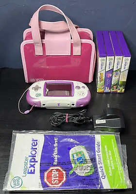 LeapFrog Leapster Explorer Learning Game System With Games & Carry Case 39200 • £49.99