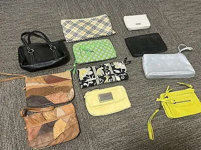 11 Women’s Wallets And Purse Lot Vintage. Vera Bradley Liz Claiborne Rosetti. • $10