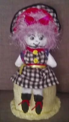 £4.99 • Buy Knitted Toilet Roll Cover + Rag Doll  / Lemon  Novelty Toilet Roll Cover  UK