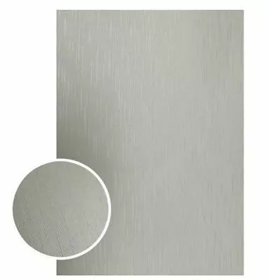 Couture Creations Mirror Foil Board - A4 Matte SIlver Lines (10pc - 210gsm) • £7.47