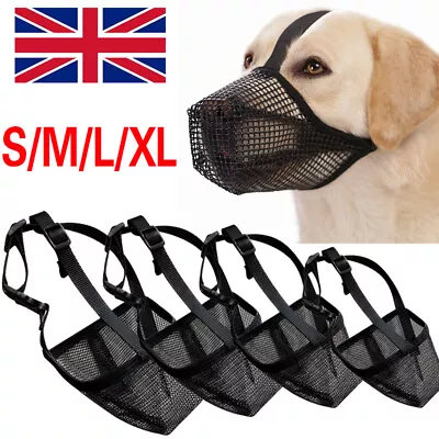 Breathable Anti-Biting Chewing Licking Pet Muzzle Dog Muzzle Anti-lick UK STOCK • £4.99