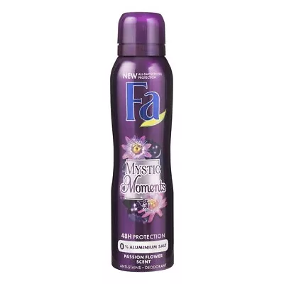 Fa Mystic Moments Passion Flower Scent Antiperspirant Spray Deodoramt -150 Ml • $7.63