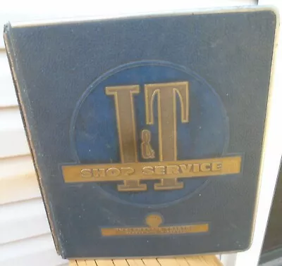 Vintage I&T Shop Service Manual Binder Repair Flat Rate Implement Tractor  Empty • $32.50