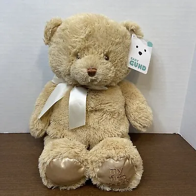 GUND Baby My First 1st Teddy Bear TAN/LIGHT BROWN 15” Tall  (NEW WITH TAGS) • $19.99