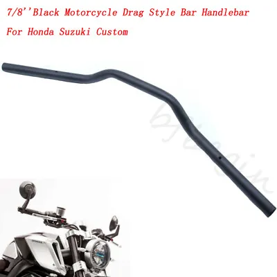 Motorcycle Handlebar 7/8  Black Bars Euro Style For Suzuki SV650 SV 650 Yamaha • $33.90