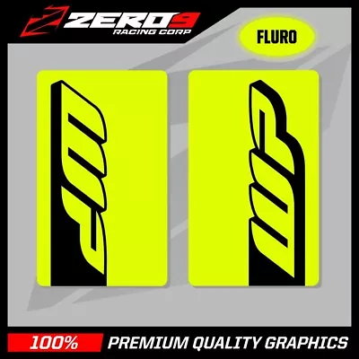 Wp Upper Fork Decals Motocross Graphics Mx Graphics Factoryt Fluro Yel / Blk • $30.93