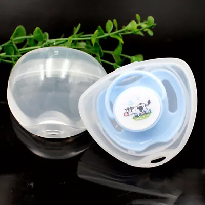 Portable Baby Soother Container Pacifier Dummy Travel Storage Box Case Holder Ac • £1.92