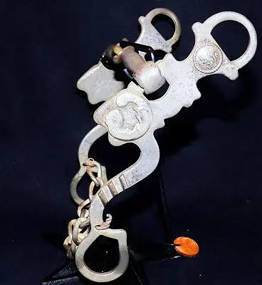 Vintage German Silver Signed Kurtis Rudelbach Loose Cheek Sweet Iron Snaffle Bit • $229