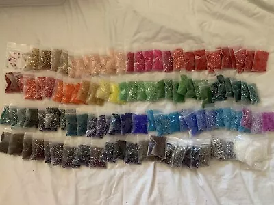 Giant Lot Bulk Beads Faceted Bicone 5 Pounds Every Color • $9.99