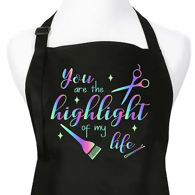 $24.99 • Buy You Are The Highlight Of My Life Hair Stylist Apron For Salon Home Hair Cutting