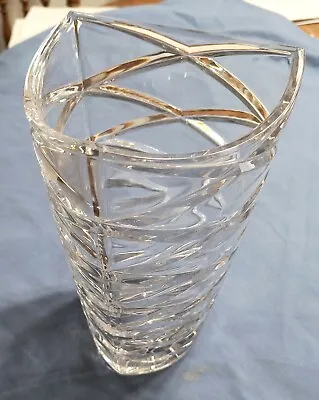 Large Vintage Crystal Vase • $29.95