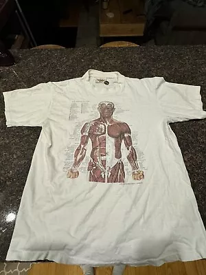 VTG 1987 Anatomy Man T Shirt L Licensed Kurt Cobain Nirvana • $300