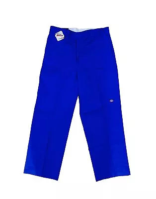 Vintage Y2K Dickies Double Knee Cell Phone Work Pants Royal Blue 85283 NWT 32-48 • $44.99