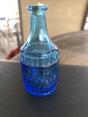 $9 • Buy Wheaton Bottle MINI Blue ROOT BITTERS 70 Vintage Miniature