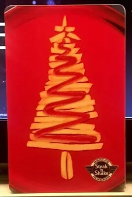 Steak N Shake Christmas French Fry And Ketchup Holiday Tree 2014 Gift Card • $2.49